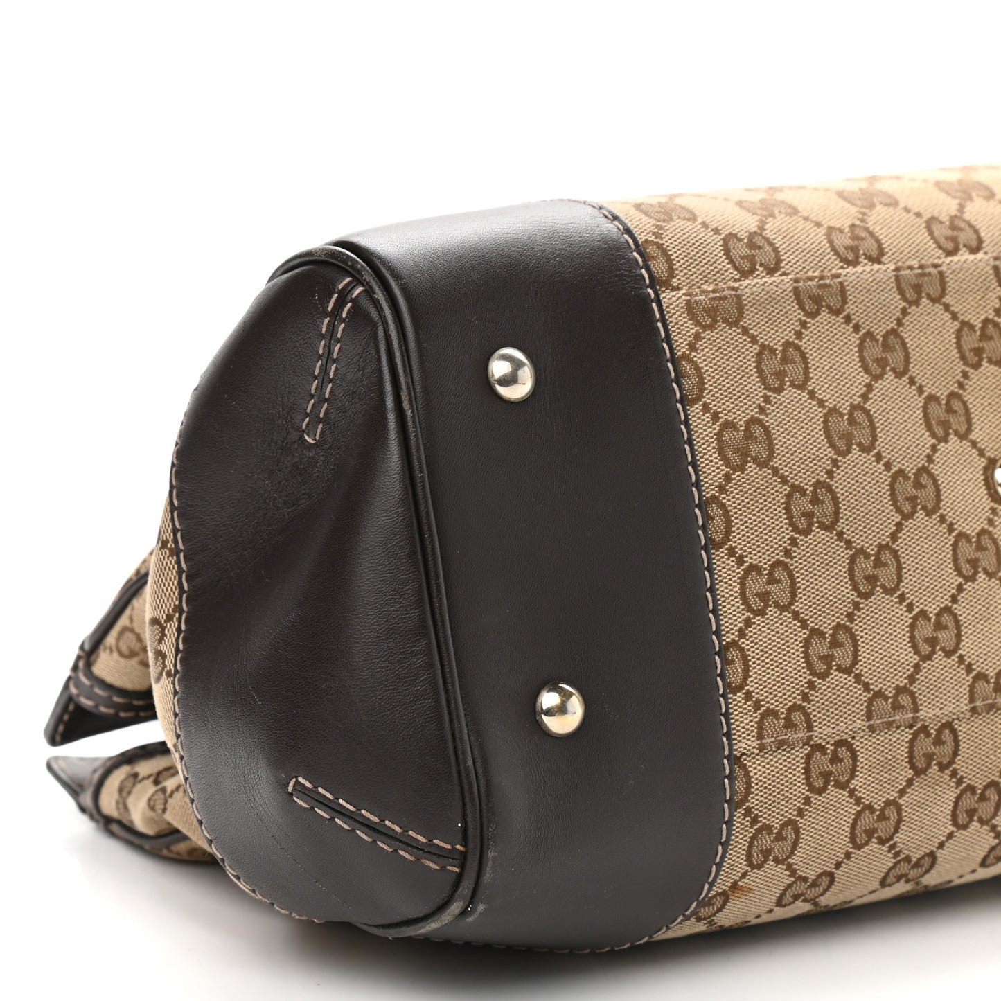 Monogram Web Medium Mayfair Tote Dark Brown