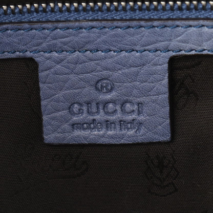 Gucci Monogram Medium Bamboo Bar Tote Blue 7 of 12