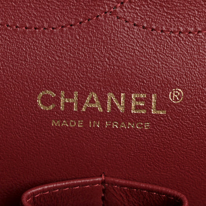 Chanel Lambskin Quilted Jumbo Double Flap Burgundy 6 of 14