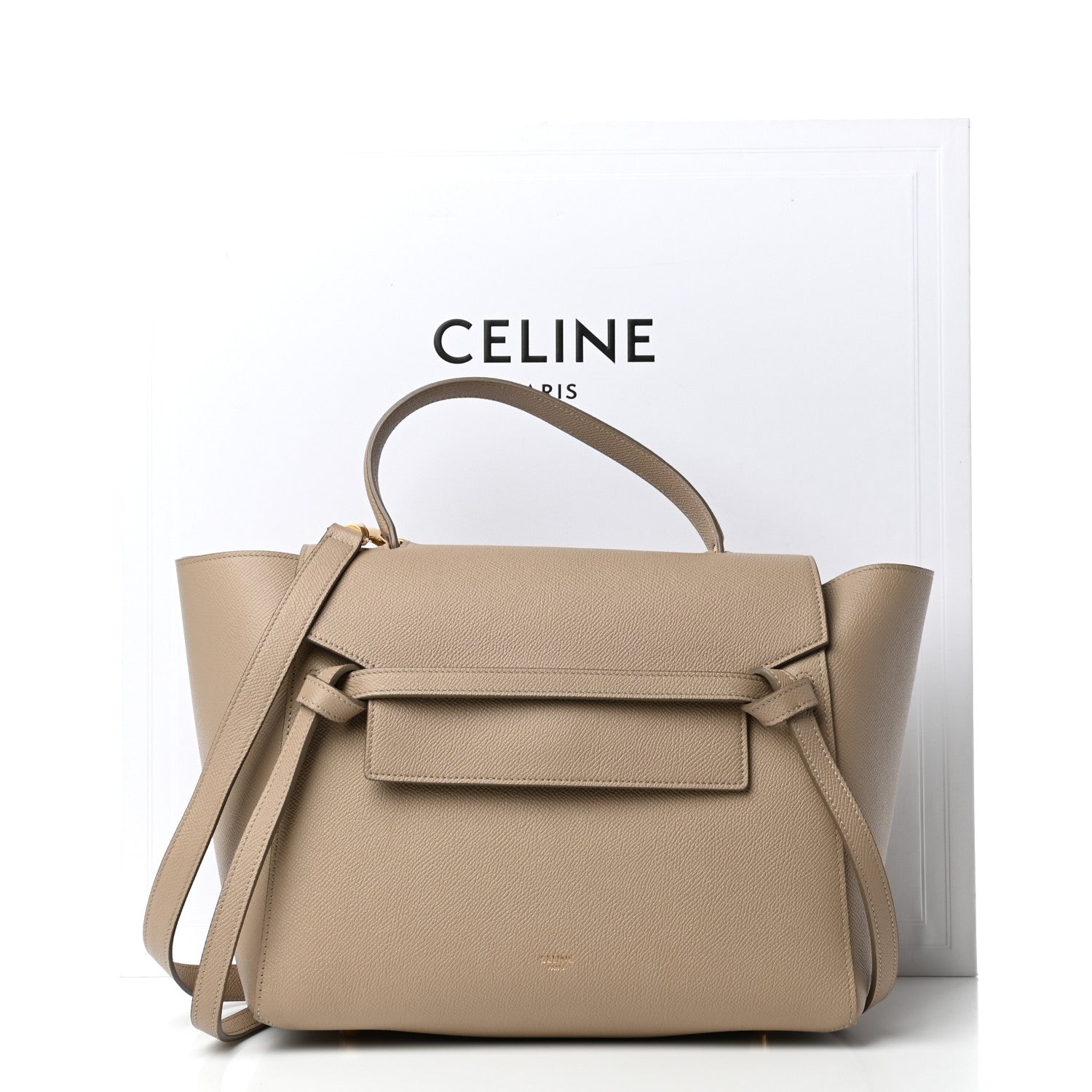 Celine Grained Calfskin Mini Belt Bag Light Taupe 12 of 12