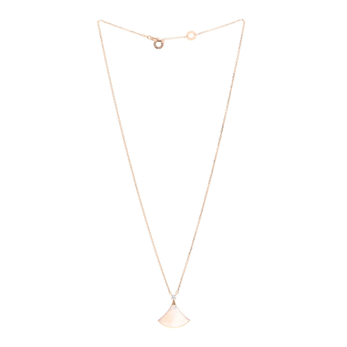 18K Rose Gold Diamond Mother of Pearl Divas' Dream Pendant