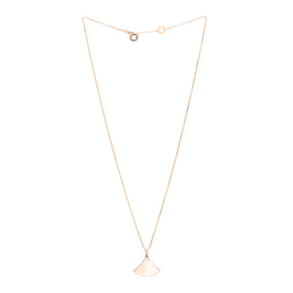 Bulgari 18K Rose Gold Diamond Mother of Pearl Divas' Dream Pendant 3 of 5