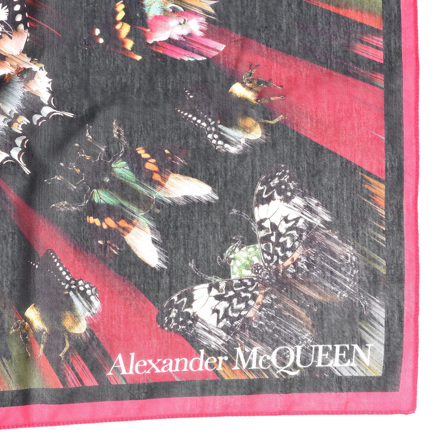 Silk Cotton Romantic Moth Pareo Black Multicolor