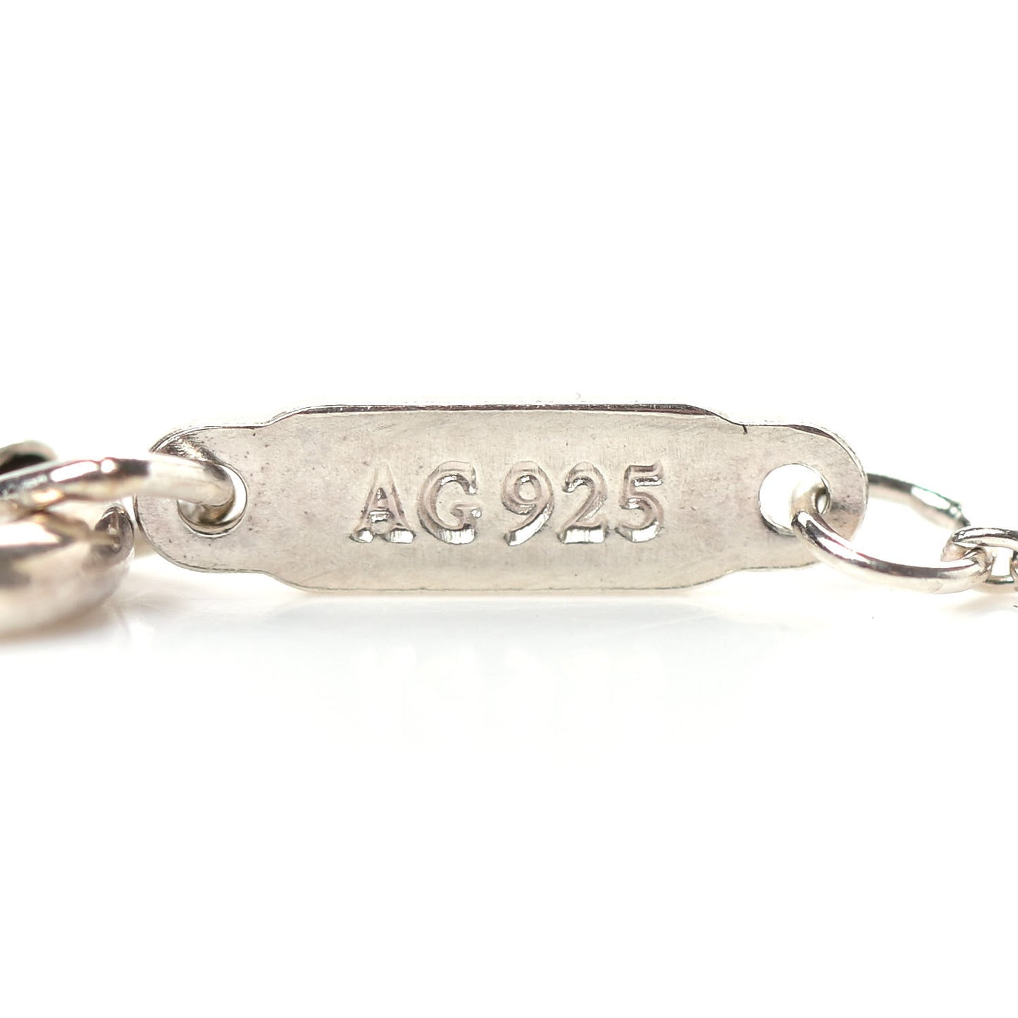 Sterling Silver Enamel Beaded Heart Key Pendant Necklace Blue