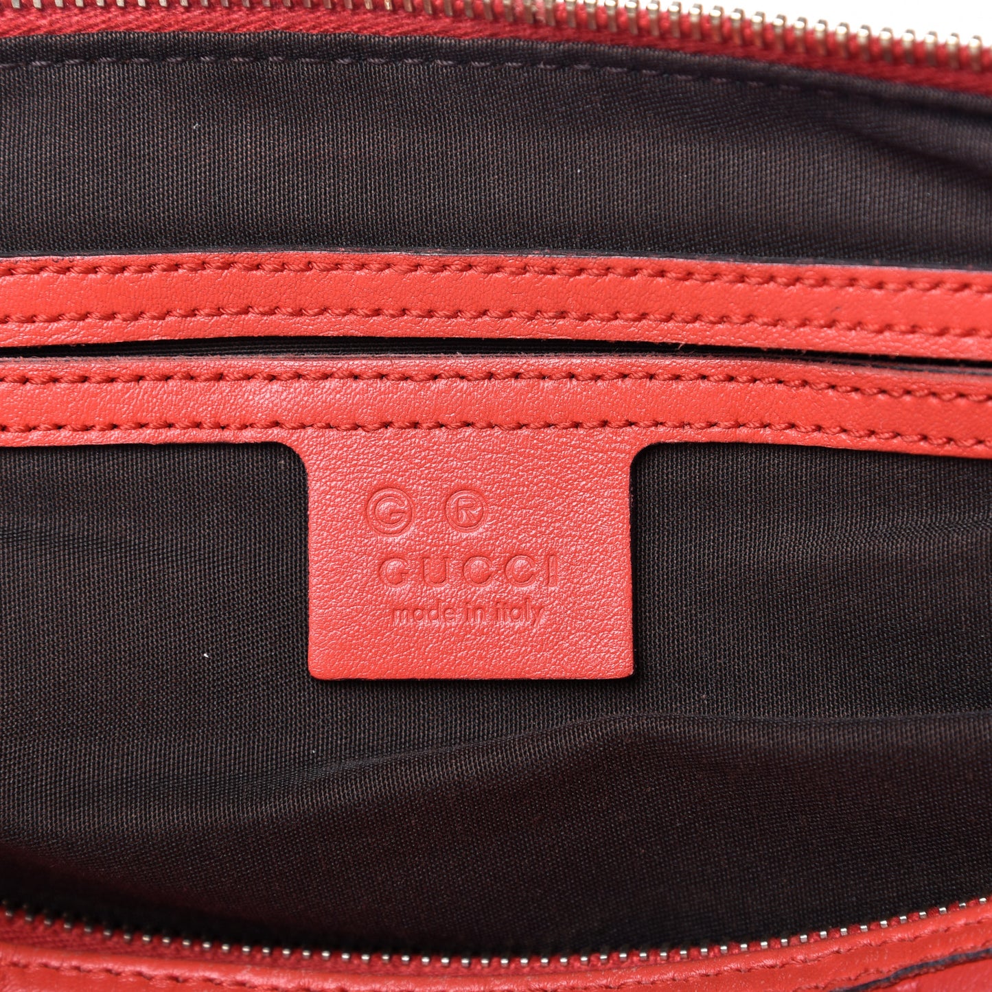 Guccissima Vitello Tender Medium Joy Boston Sporting Red