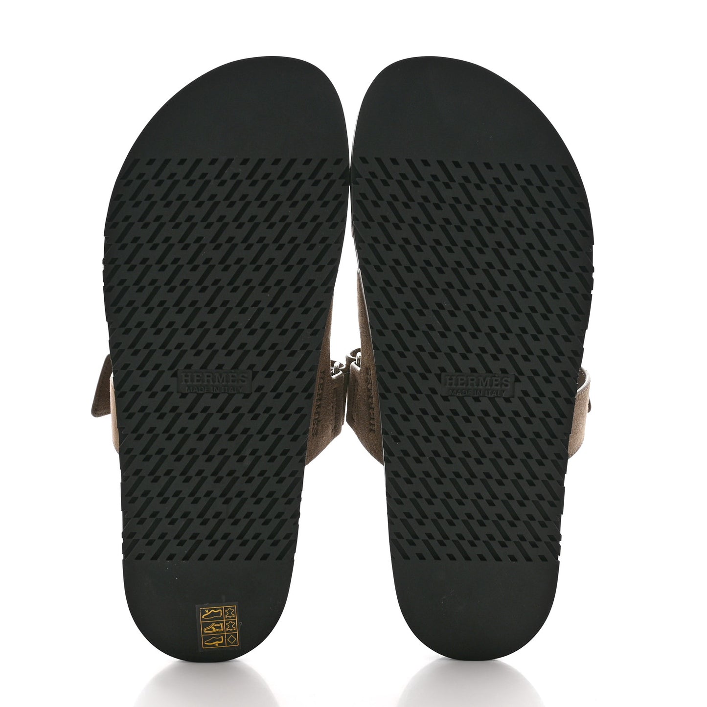Suede Goatskin Mens Chypre Sandals 44 Etoupe