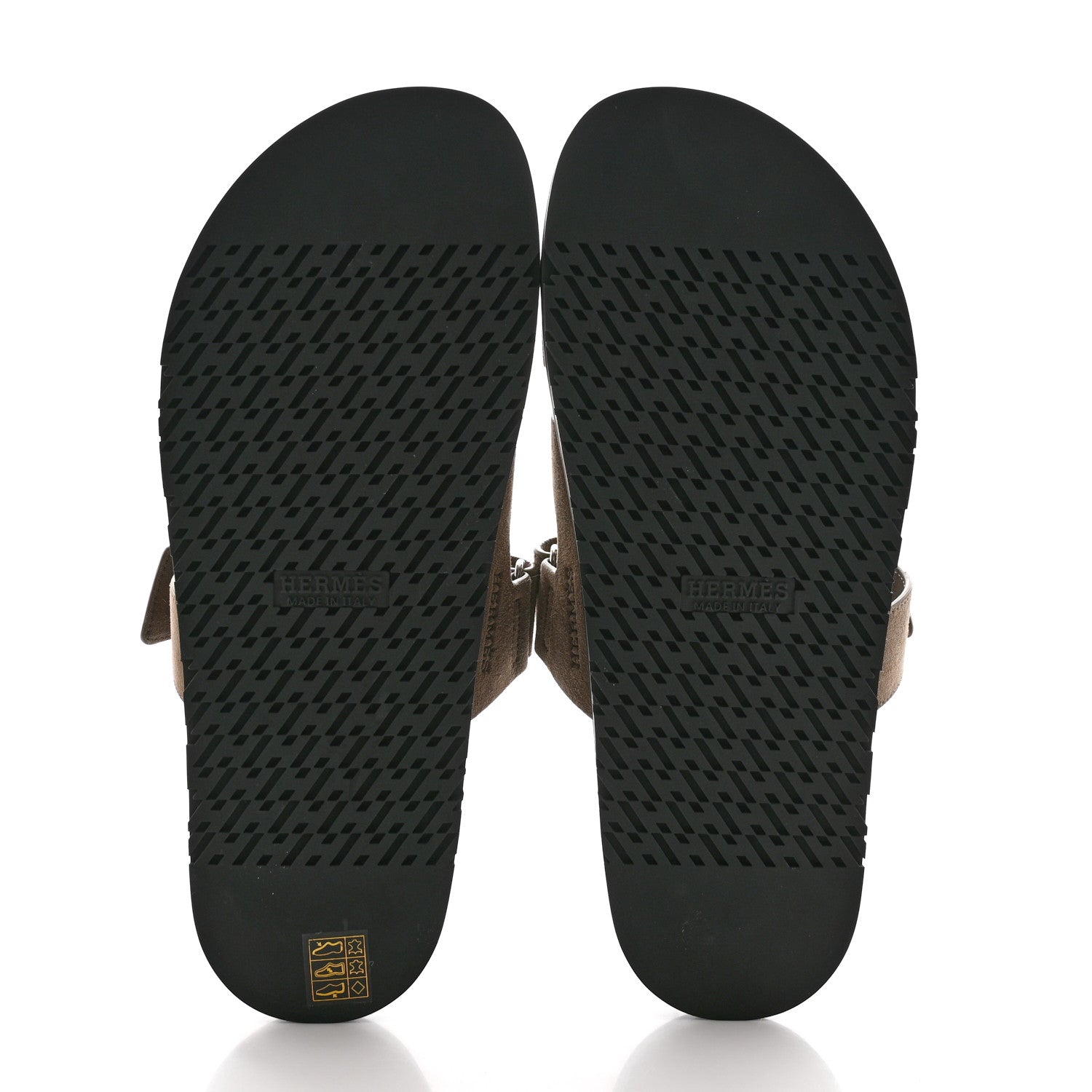 Hermes Suede Goatskin Mens Chypre Sandals 44 Etoupe 5 of 10
