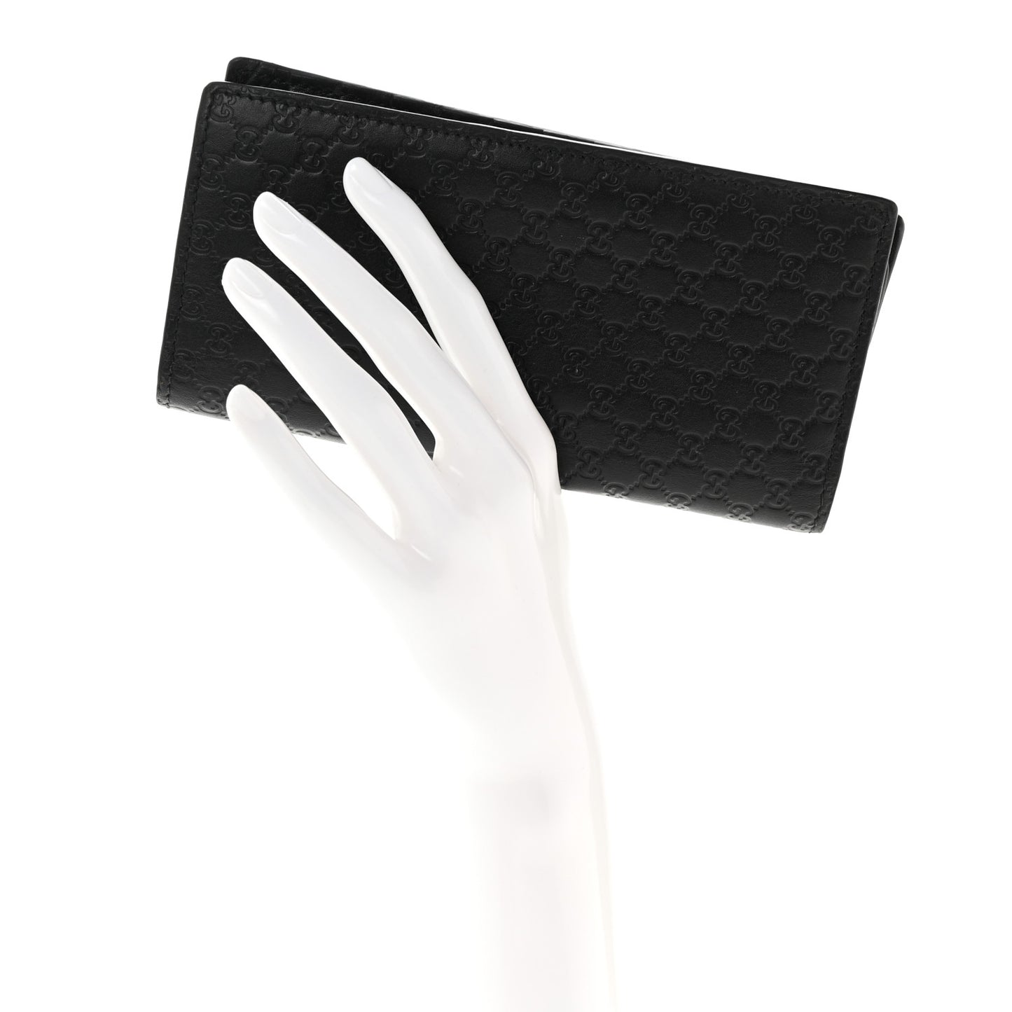 Microguccissima Bi-Fold Organizer Wallet Black