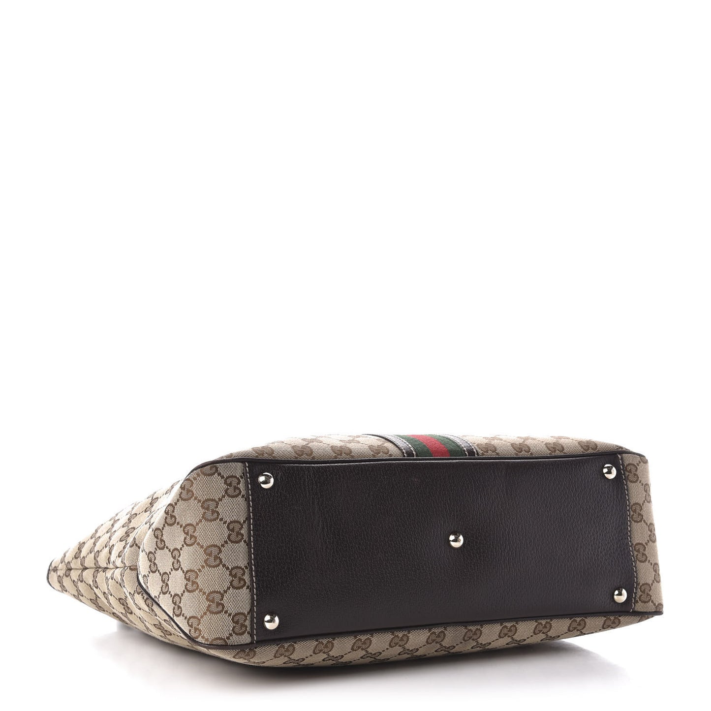 Monogram Web Tote Brown