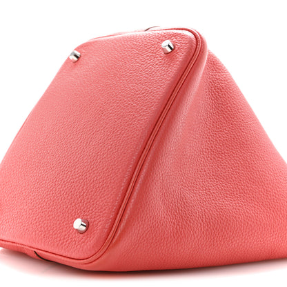 Hermes Taurillon Clemence Picotin Lock 22 MM Rose Jaipur 10 of 13
