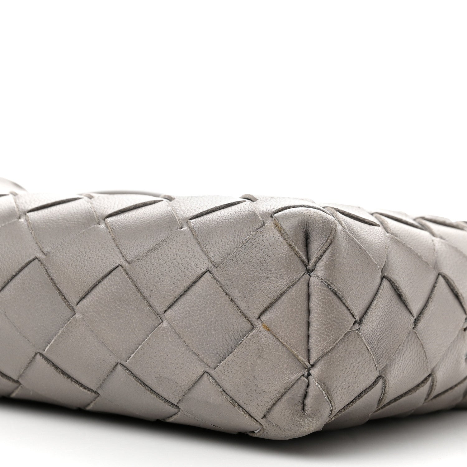 Bottega Veneta Nappa Intrecciato Nodini Mini Crossbody Grey 10 of 16