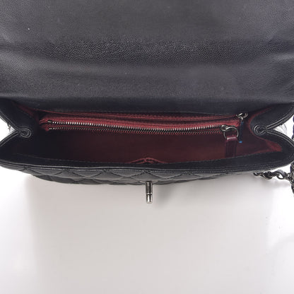 Chanel Caviar Quilted Small Coco Handle Flap Black 6 of 8