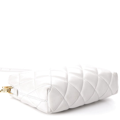 Balenciaga Nappa Calfskin Quilted Touch B Camera Shoulder Bag White 4 of 15