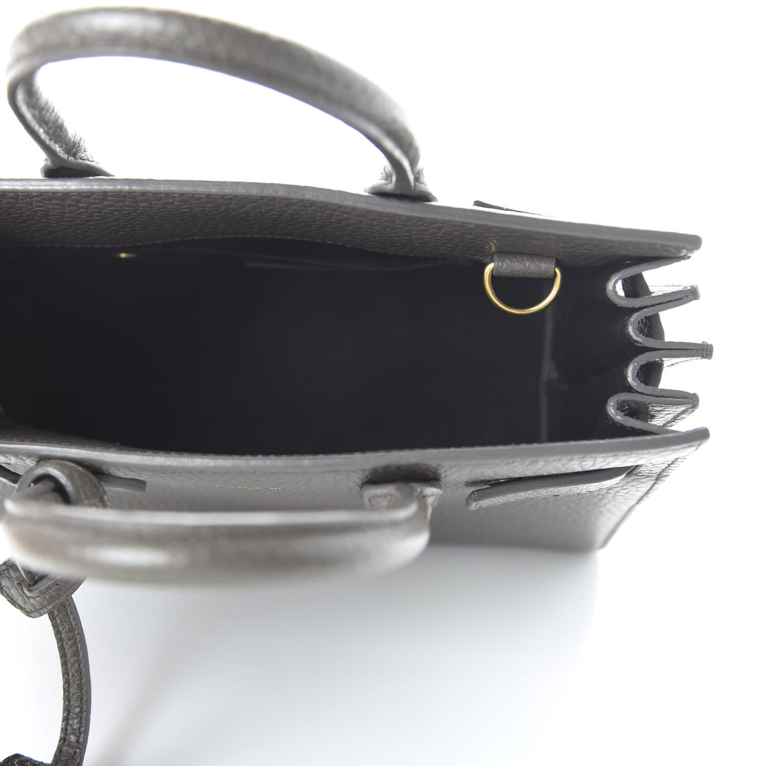 Saint Laurent Grained Calfskin Nano Sac De Jour Fog 5 of 9