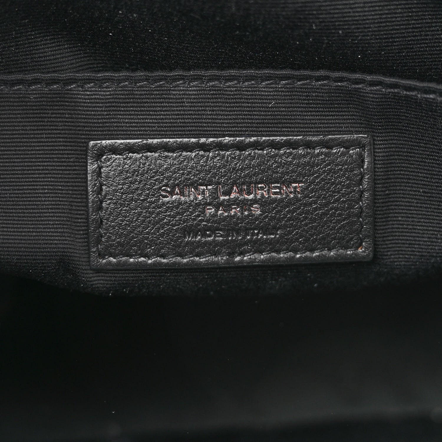 Saint Laurent Calfskin Matelasse Monogram Lou Camera Bag Black 6 of 10