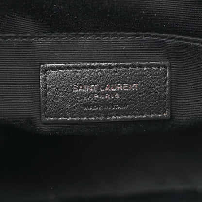 Saint Laurent Calfskin Matelasse Monogram Lou Camera Bag Black 6 of 10