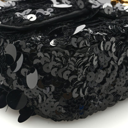 Chanel Sequin Mini Rectangular Flap Black 8 of 9
