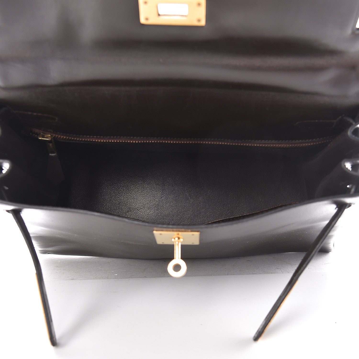 Hermes Box Kelly Retourne 28 Chocolate 7 of 35
