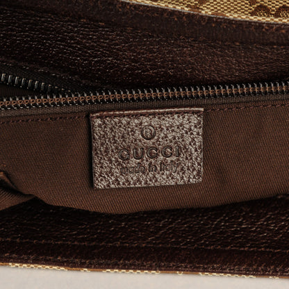 Gucci Monogram Web Medium Double Pocket Messenger Bag Dark Brown 6 of 8