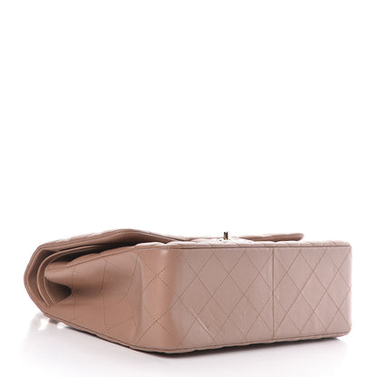Chanel Lambskin Quilted Jumbo Double Flap Dark Beige 4 of 12