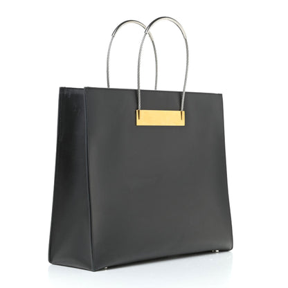Balenciaga Soft Calfskin Cable Shopper Tote Black 3 of 14
