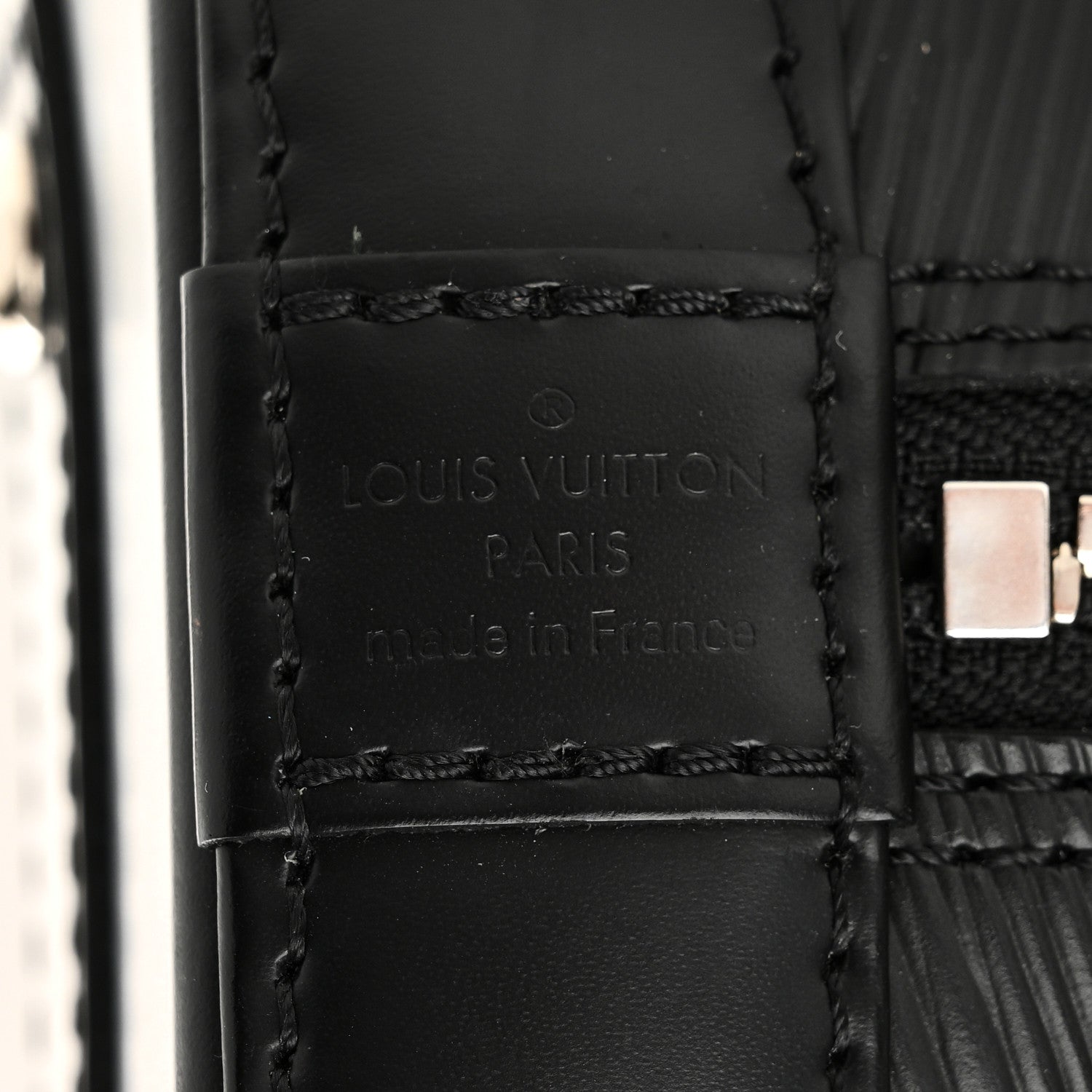 Louis Vuitton Epi Jacquard Alma BB Black 5 of 9