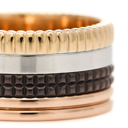 Boucheron 18K Pink Yellow White Gold PVD Large Quatre Classique Ring 59 8.75 7 of 8