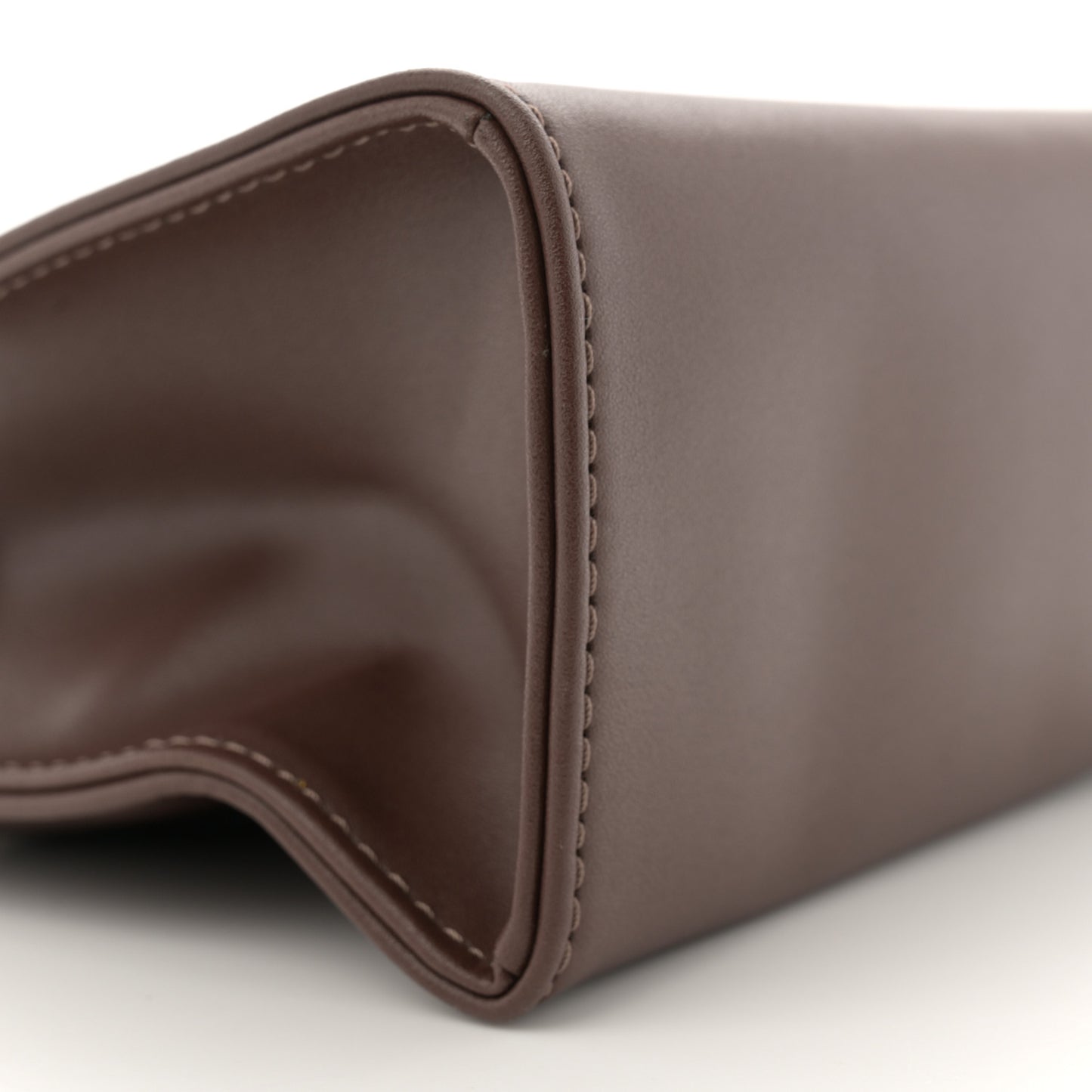 Vegan Leather Small Shopping Bag Chocolate