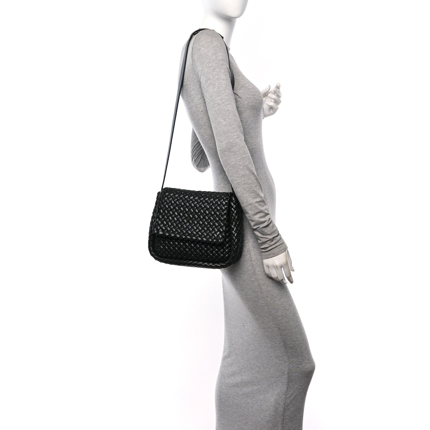 Bottega Veneta Nappa Intrecciato Small Cobble Shoulder Bag Dark Green 2 of 13