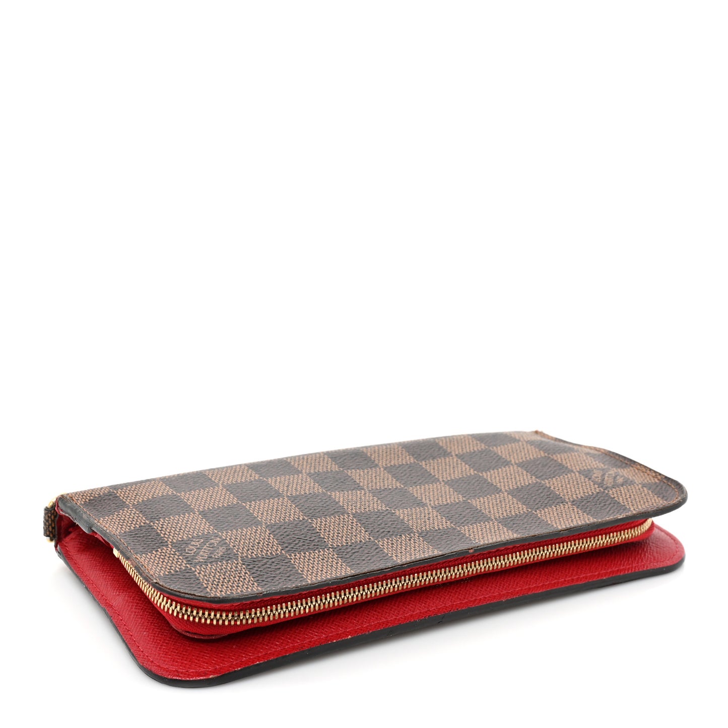 Damier Ebene Insolite Wallet Red