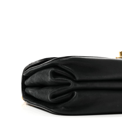 Chanel Iridescent Calfskin Quilted Small Straight Lined Flap Black 9 of 10