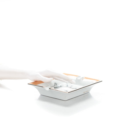 Hermes Porcelain D'Apres Printed Ashtray 2 of 7