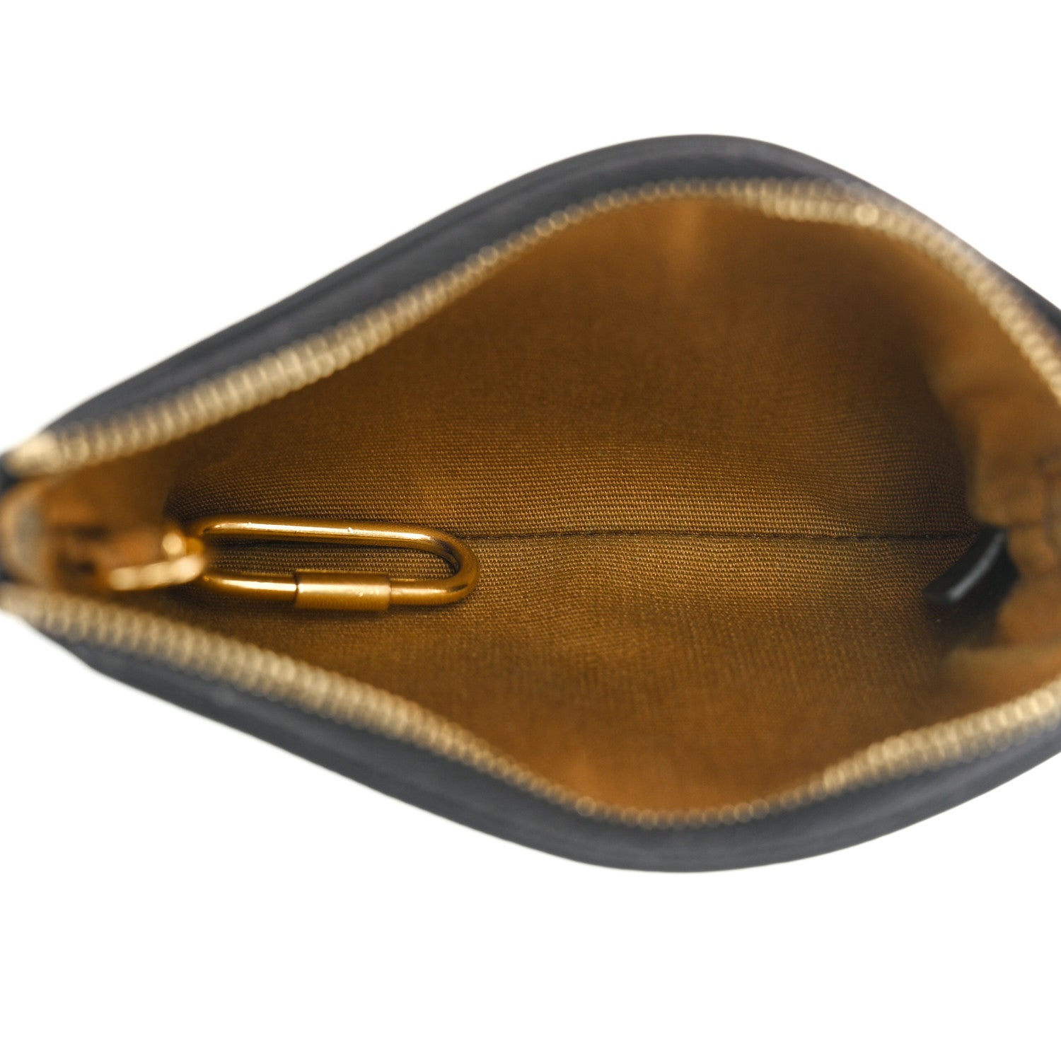 Celine Triomphe Canvas Coin and Card Pouch With Hook Black 5 of 9