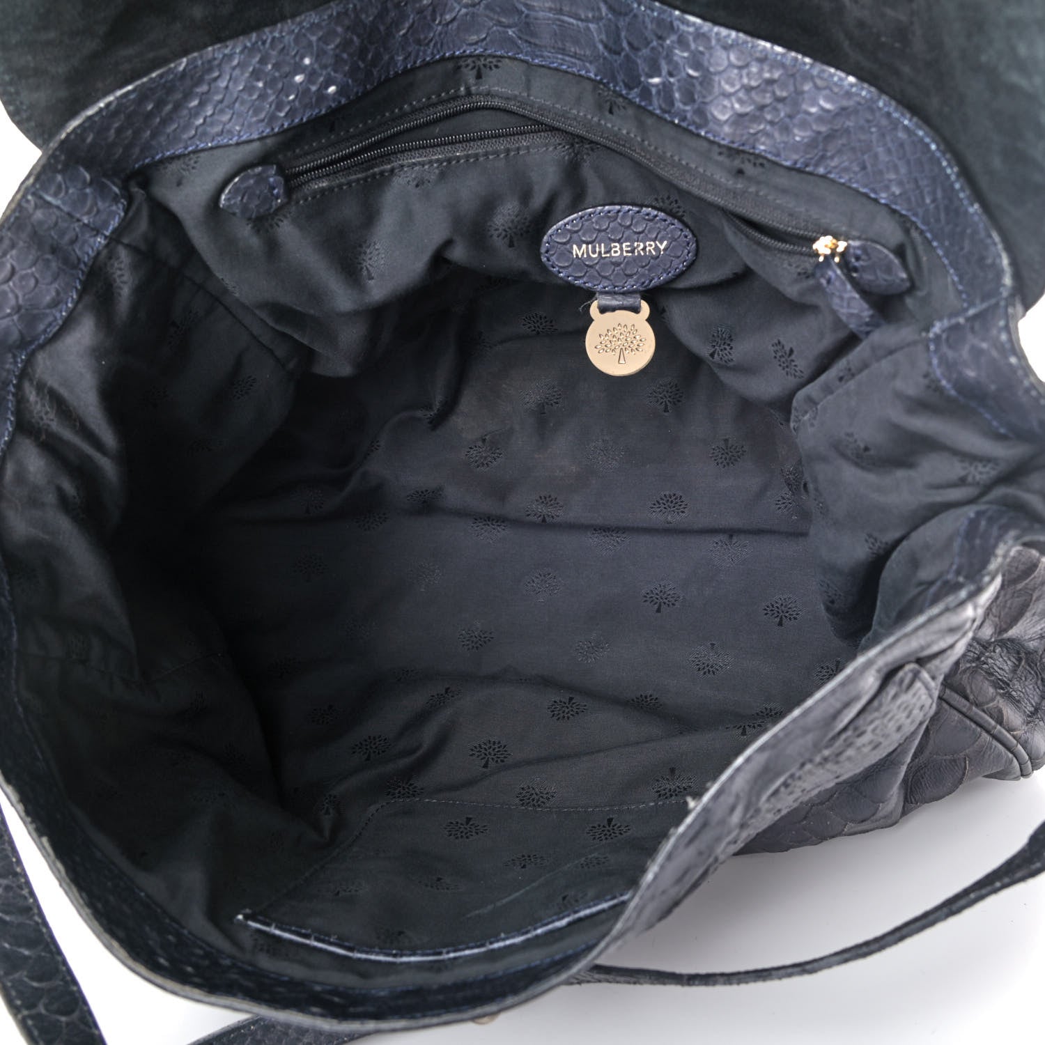 Mulberry Silky Snake Print Oversized Alexa Nightshade Blue 4 of 4