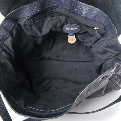 Mulberry Silky Snake Print Oversized Alexa Nightshade Blue 4 of 4