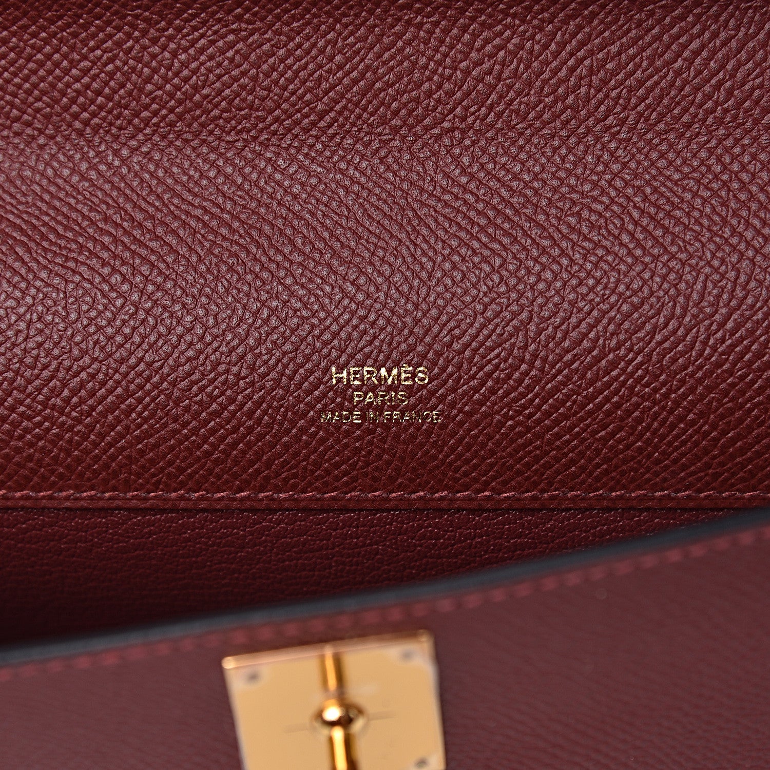 Hermes Epsom Kelly Cut Clutch Pochette Rouge H 6 of 7