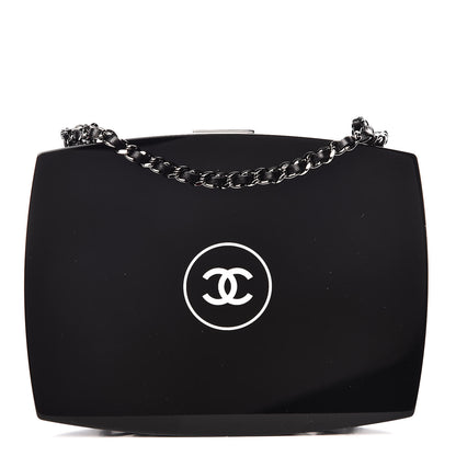 Chanel Plexiglass Compact Box Clutch Black 1 of 7