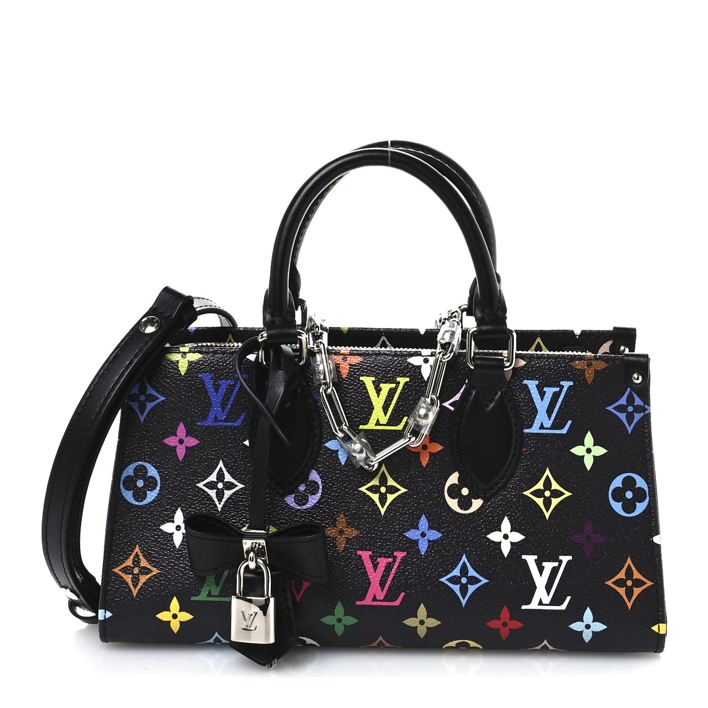 LV X TM Monogram Multicolor OnTheGo East West Black