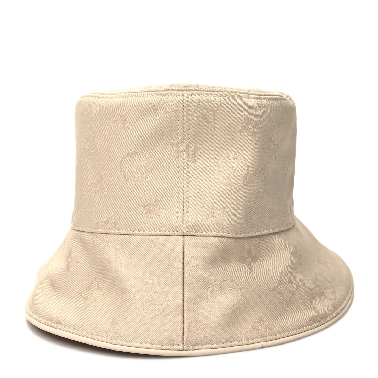 Jacquard Monogram LV First Bucket Hat M Beige