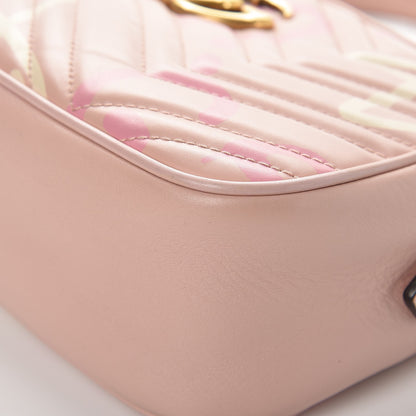 Gucci Calfskin Matelasse GucciGhost Small GG Marmont Chain Shoulder Bag Perfect Pink Rosa Ivory 12 of 12