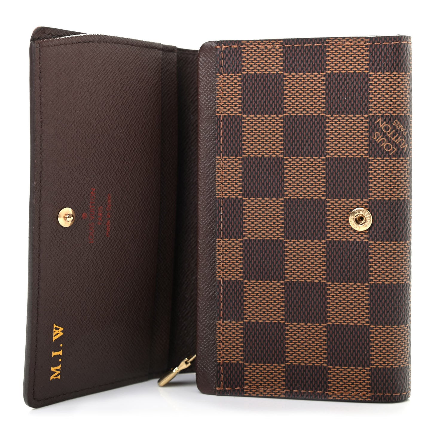 Damier Ebene Porte-Monnaie Billets Tresor Wallet