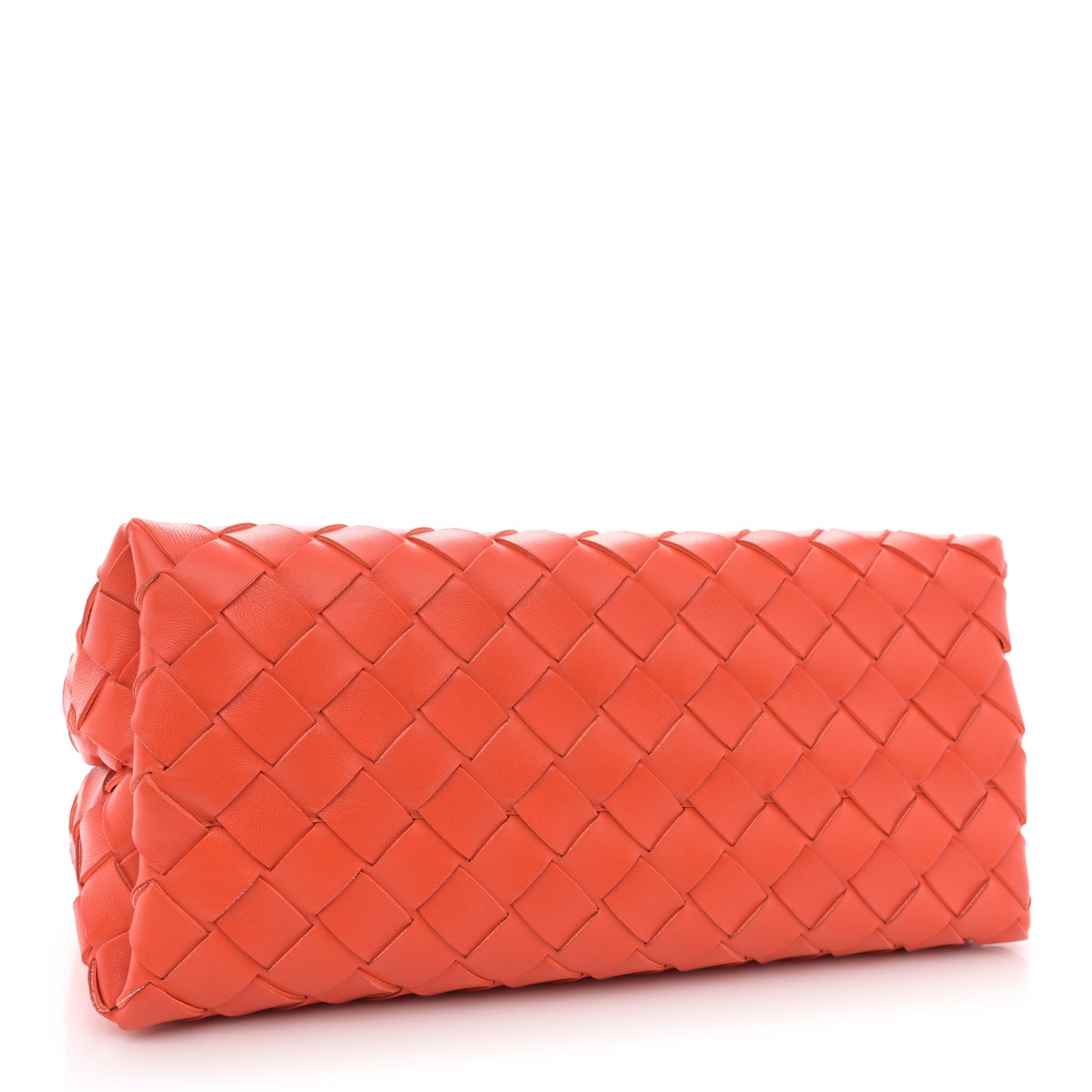 Nappa Intrecciato Small Andiamo With Chain Shoulder Bag Orange