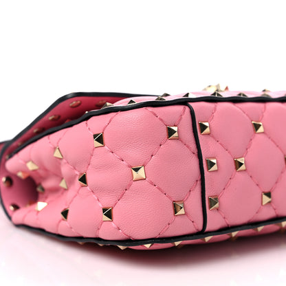 Valentino Garavani Nappa Small Rockstud Spike Shoulder Bag Candy Rose 7 of 10