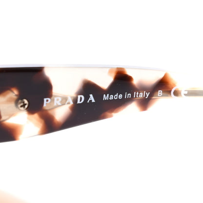 Prada Oversized Monochrome Sunglasses SPR 21X Beige Tortoise 6 of 7