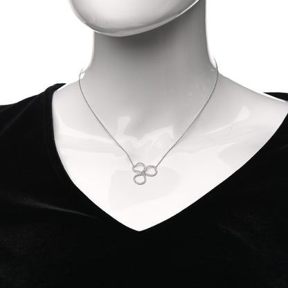 Tiffany Platinum Diamond Large Paper Flowers Pendant Necklace 2 of 6