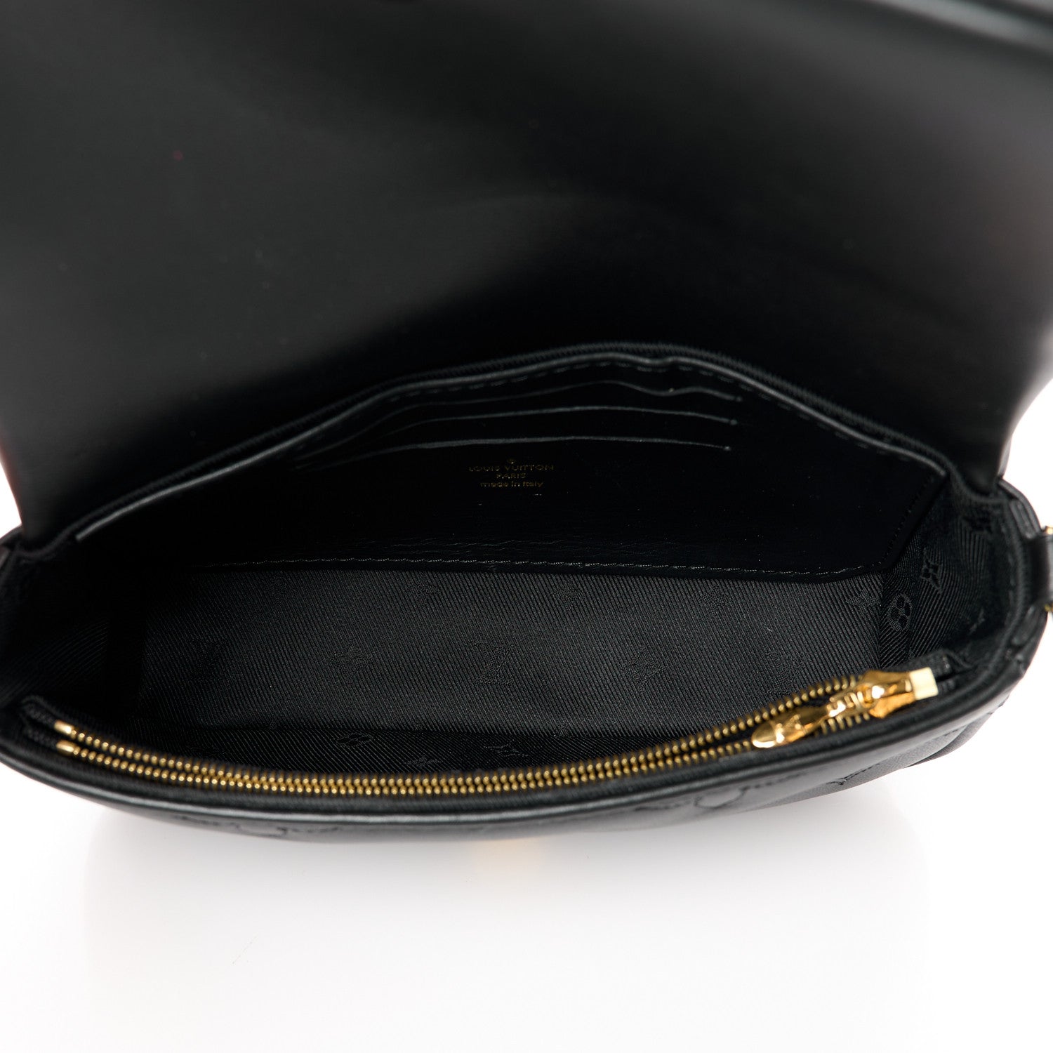 Louis Vuitton Calfskin Bubblegram Wallet On Strap Black 5 of 12