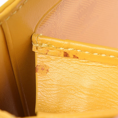 MCM Calfskin Medium Tri-Fold Flap Wallet Yellow 9 of 19