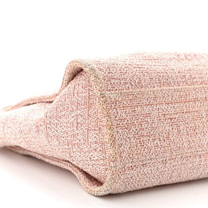 Chanel Lurex Boucle Small Deauville Tote Pink 9 of 13
