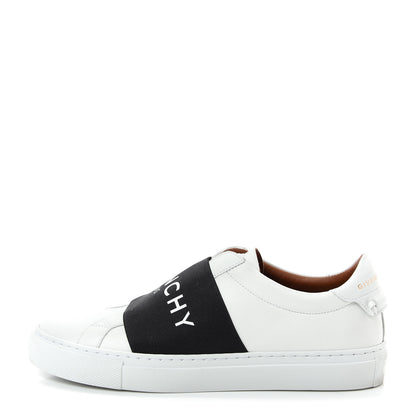Givenchy Calfskin Band Logo Womens Urban Street Sneakers 36 White Black 1 of 12