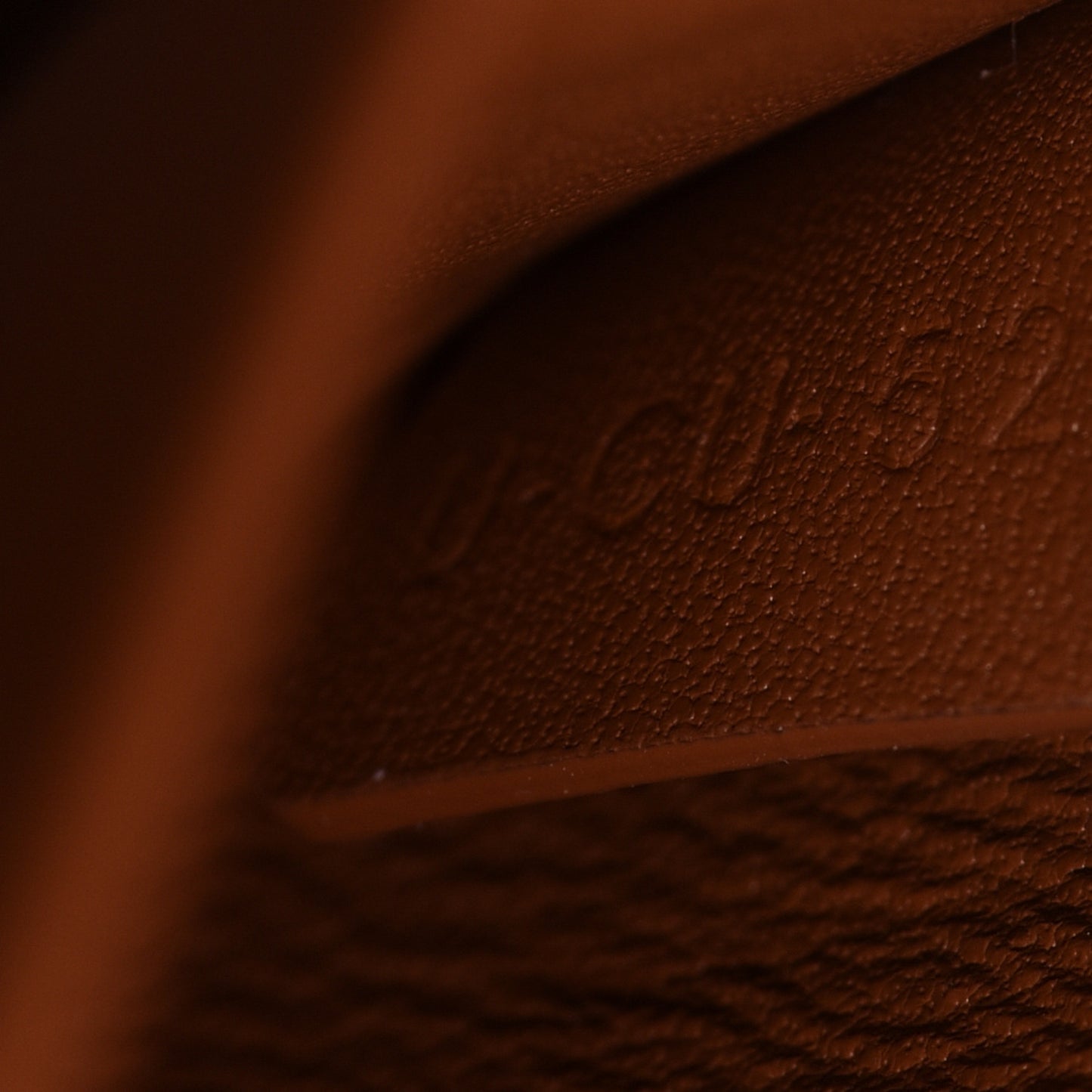 Natural Calfskin Triomphe Shoulder Bag Tan